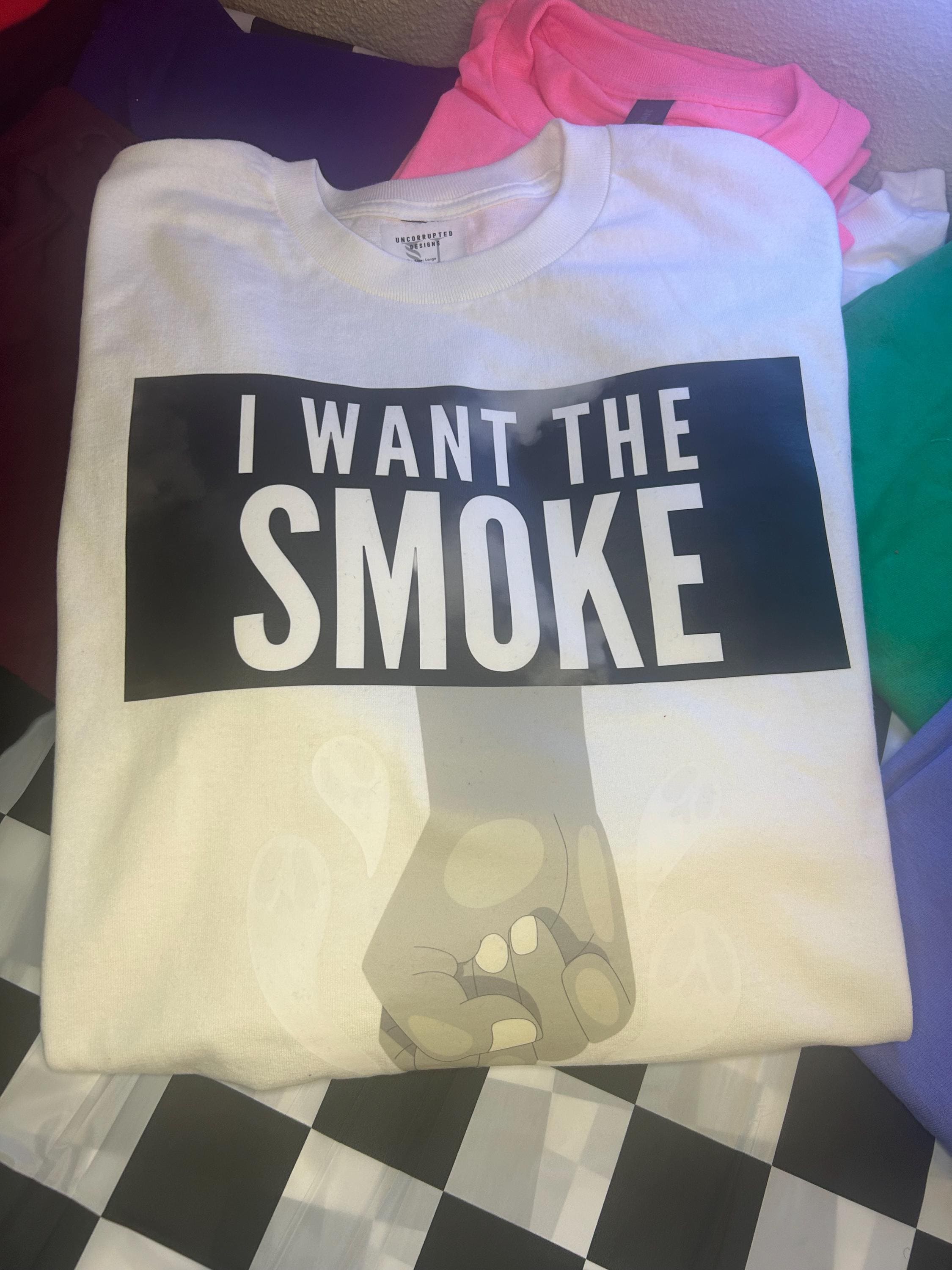 I Want The Smoke Long Sleeve Graphic Tee | Boxing MMA Motivation