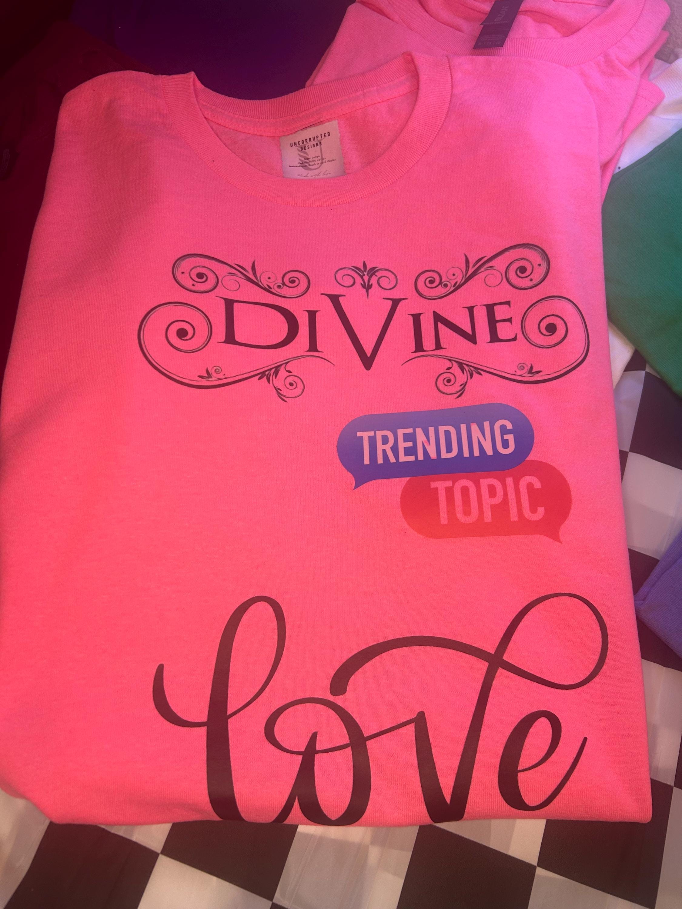 Divine Trending Topic Love Graphic Tee | Spiritual Humor Unisex T-Shirt