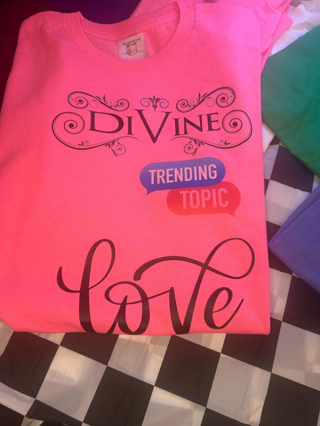 Divine Trending Topic Love Graphic Tee | Spiritual Humor Unisex T-Shirt