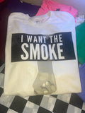I Want The Smoke Long Sleeve Graphic Tee | Boxing MMA Motivation