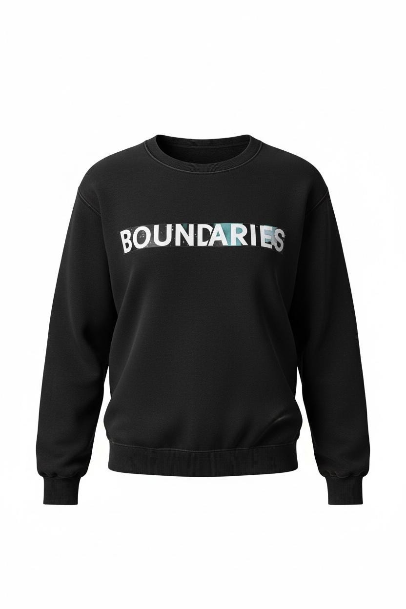 Boundaries T-Shirt | Self Respect Graphic, Unisex Cotton Tee