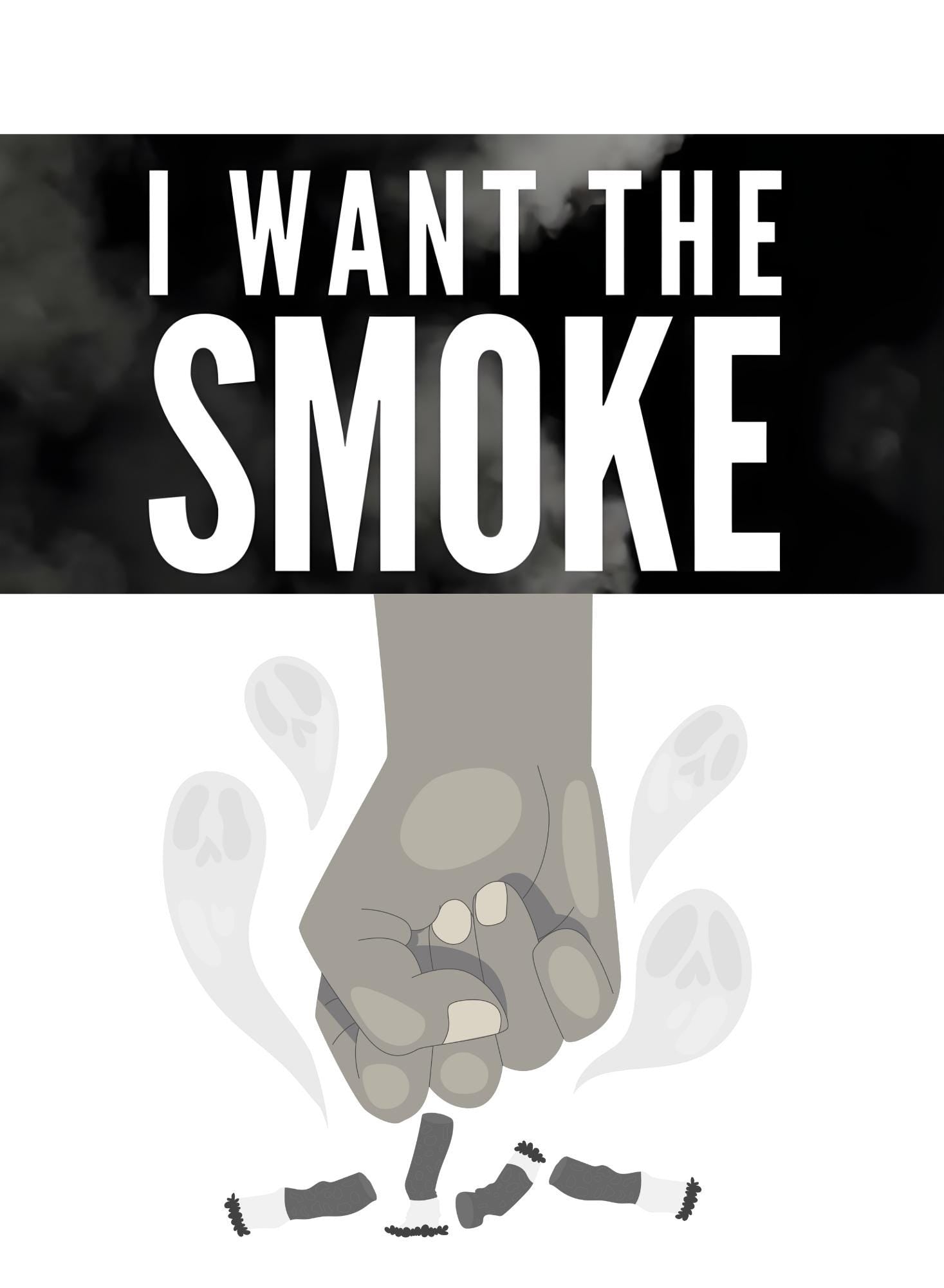 I Want The Smoke Long Sleeve Graphic Tee | Boxing MMA Motivation